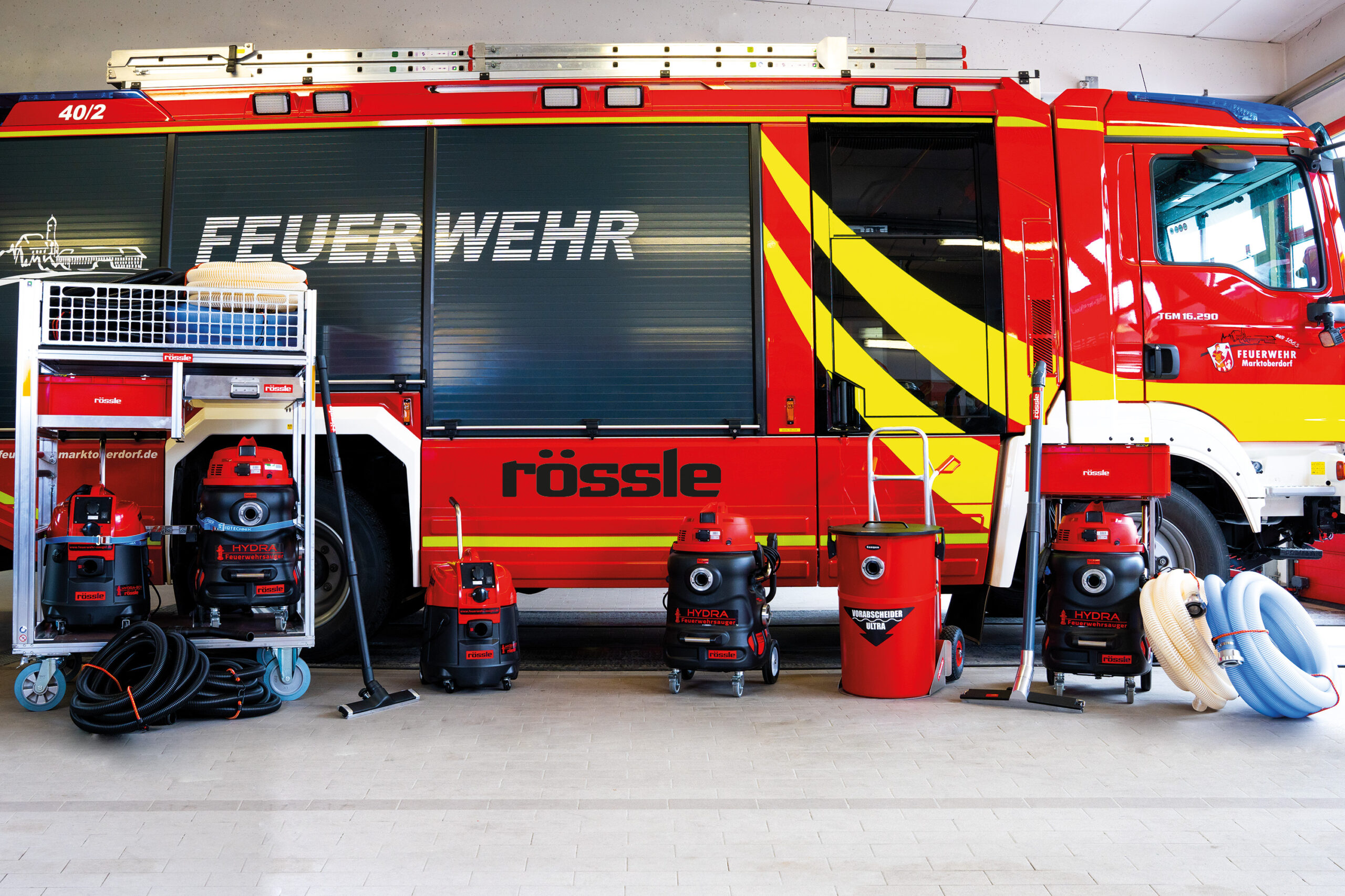 Aspirateurs pour pompiers, famille de produits Rössle